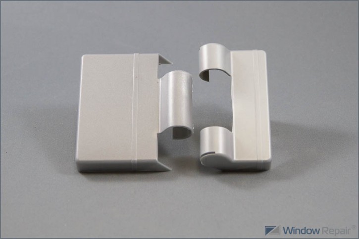 Abdeckkappe für Flügelband 17/48 silbergrau