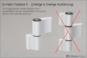 Bandkappe für Türband 4 (2-tlg.) oben