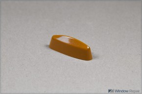 Wasserschlitzkappe halbrund lehmbraun