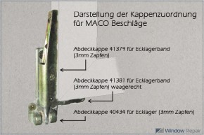 Abdeckkappe für Eckband (3mm Zapfen)